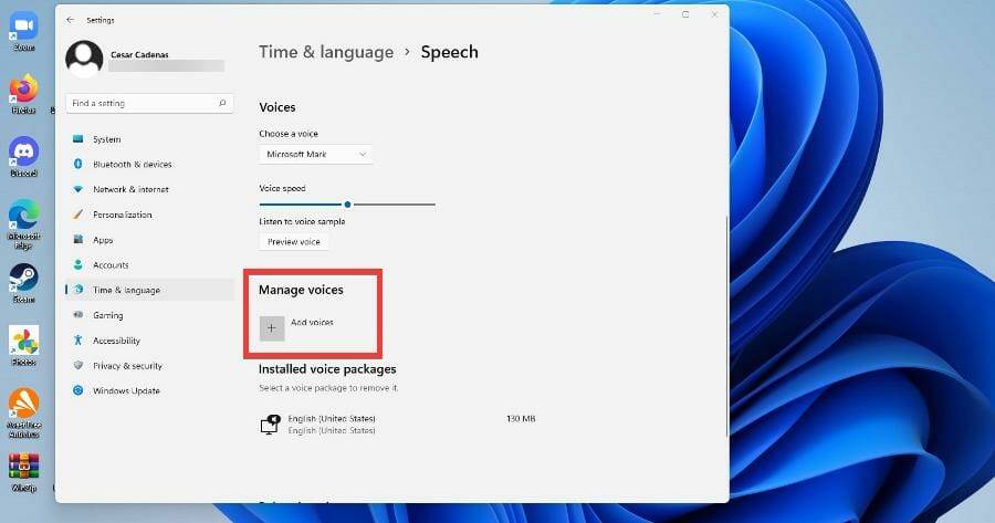 在 Windows 11 上使用文本转语音和语音识别