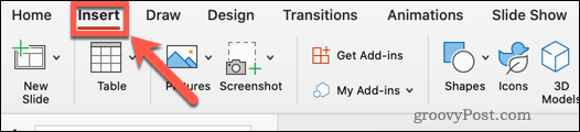 how-to-hide-text-until-clicked-powerpoint-insert-menu