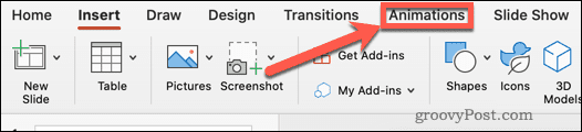 how-to-hide-text-until-clicked-powerpoint-animations-menu