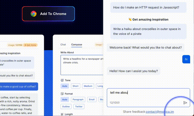 提升聊天效率的神器：浏览器插件Monica无敌了！