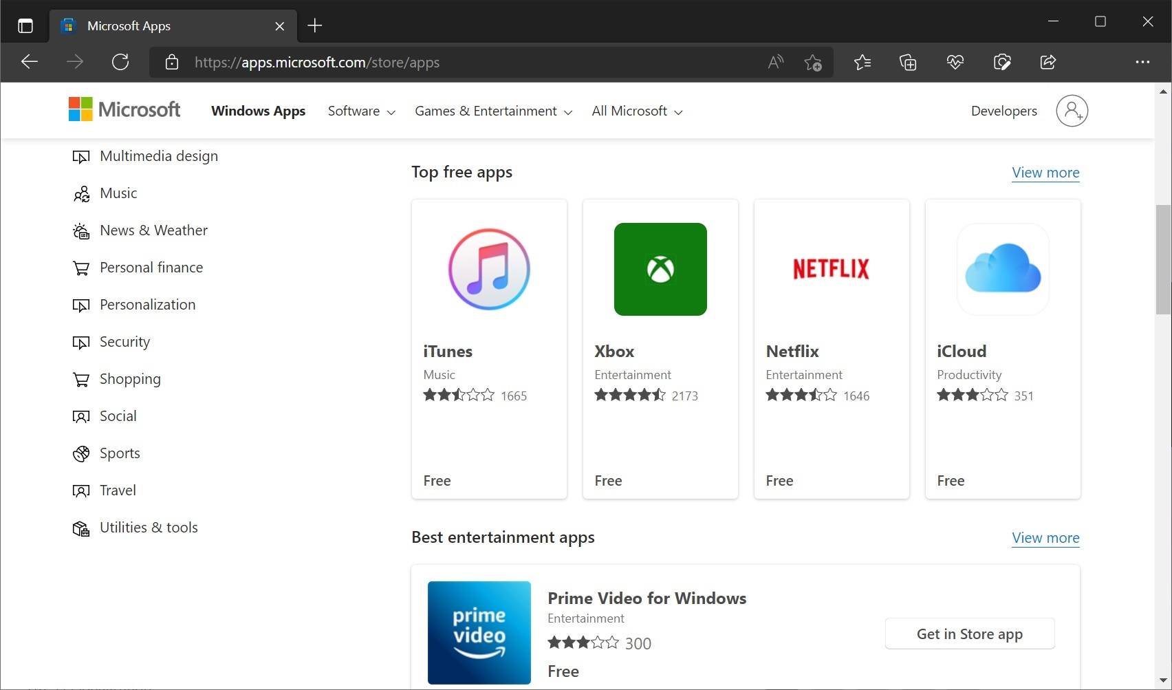 现在可以通过网络浏览器轻松访问 Windows 11 的新 Microsoft Store