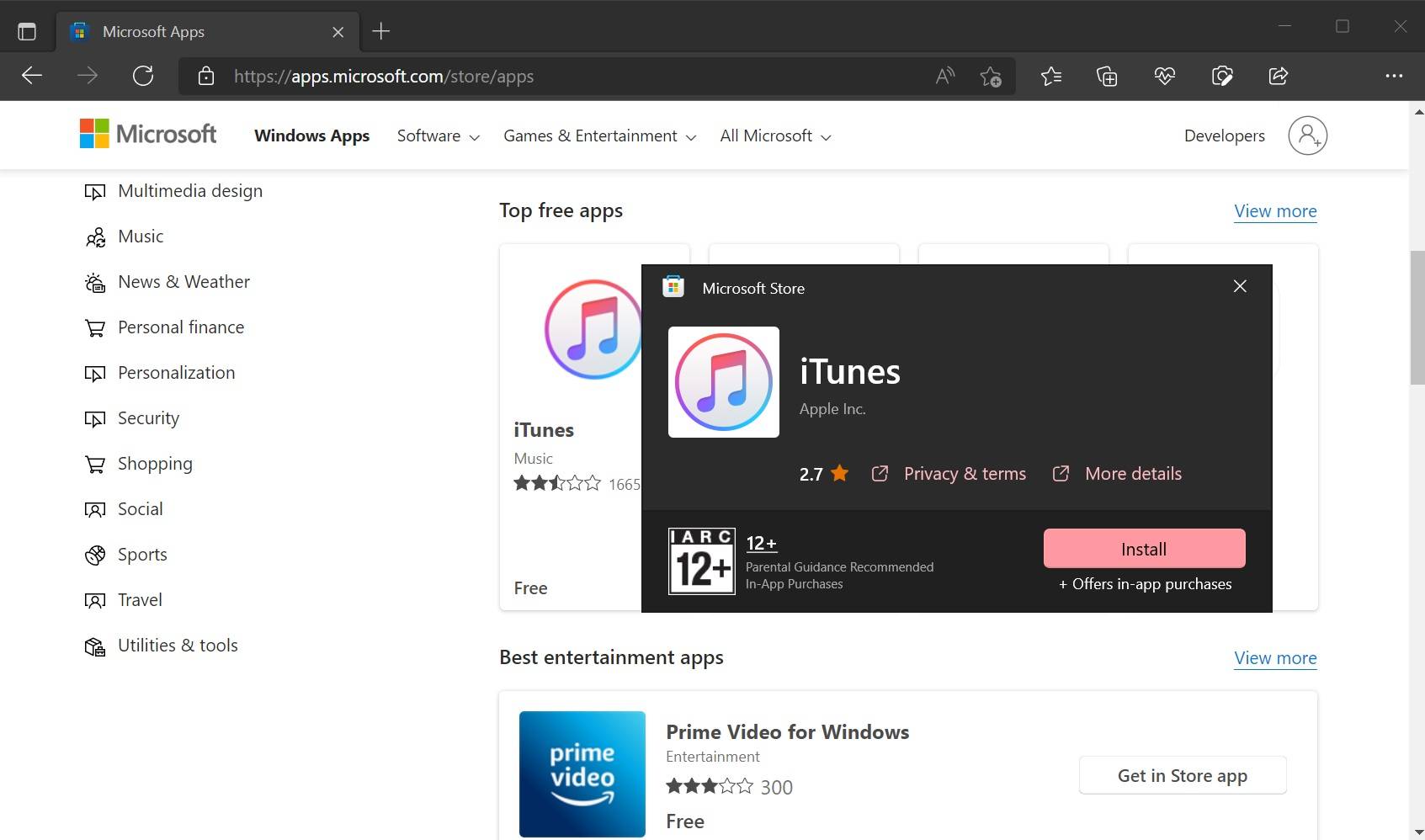 现在可以通过网络浏览器轻松访问 Windows 11 的新 Microsoft Store