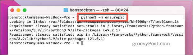Mac-Install-PIP-Ensurepip