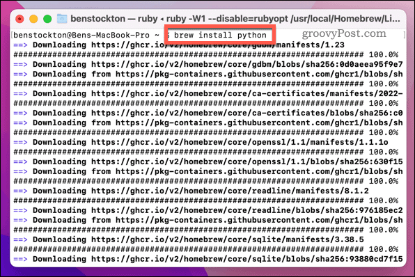 Mac-Brew-Install-PIP
