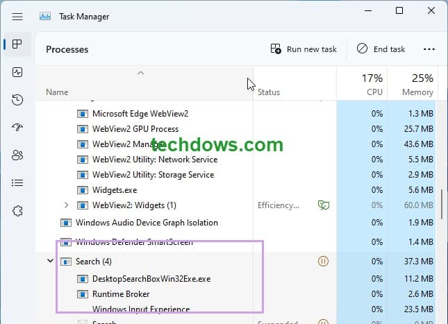 如何在 Windows 11 中启用和禁用桌面搜索栏