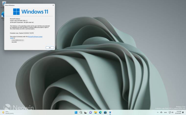 从 Win11 Dev 频道切换到Win11 Beta 版的时间有限——方法如下