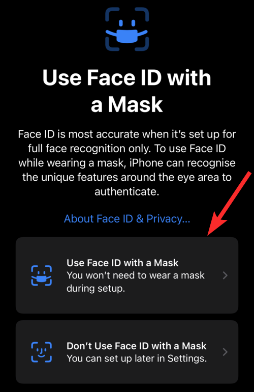 如何在 iPhone 上将眼镜添加到面容 ID
