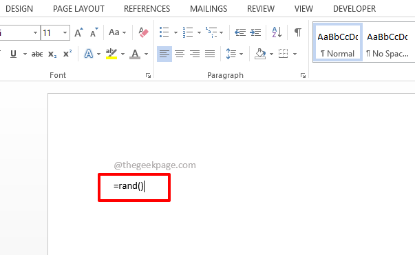 如何在 Microsoft Word 中生成随机文本