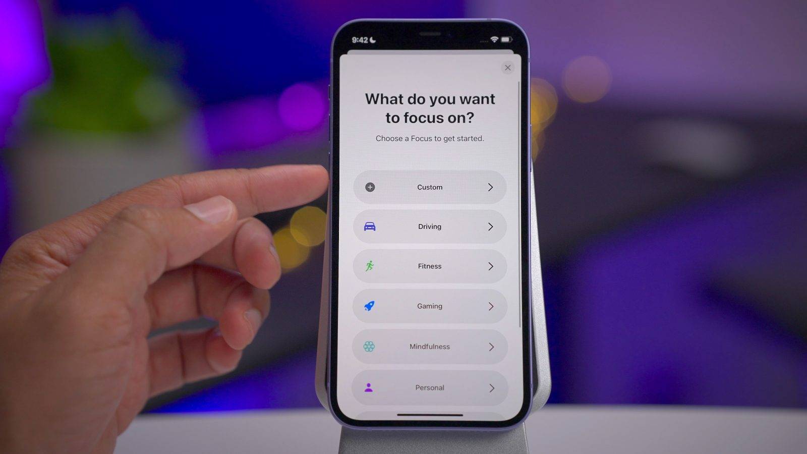 iOS 16 通知更新将包括扩展的焦点模式配置以获得更多控制