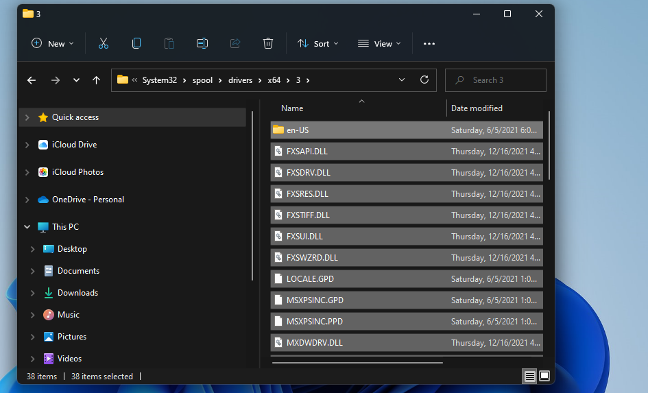 print-spooler-folder