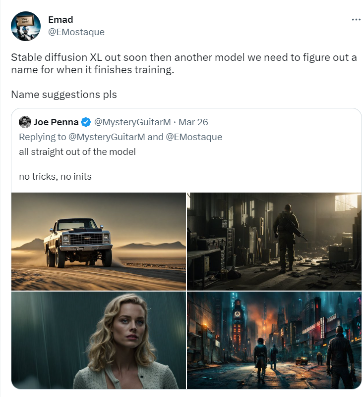 Midjourney危!Stable Diffusion-XL开启公测:会画手、能写字,再也不用写长prompt了