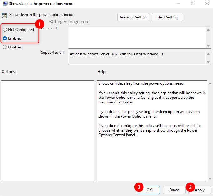 如何修复 Windows 11 / 10 中缺少的睡眠选项