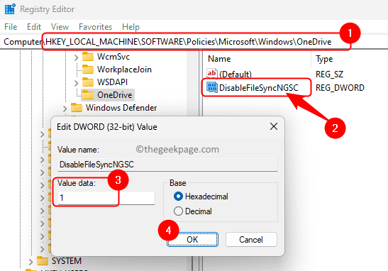 Registry-Policies-Microsoft-Windows-Key-OneDrive-DisableFileSyncNGSC-Value-Data-One-min-1