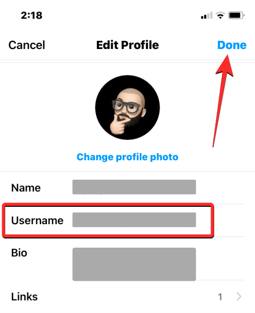 如何在 14 天前更改 Instagram 上的名称