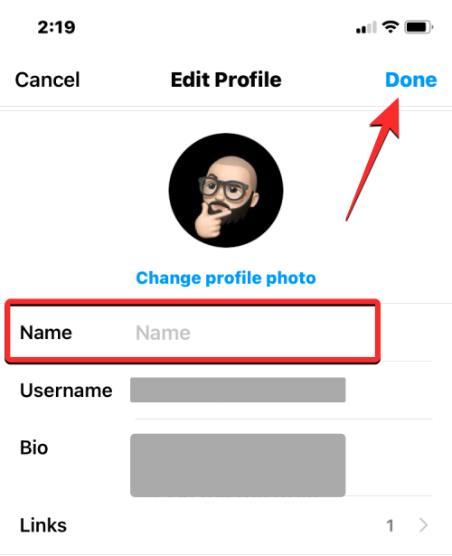 如何在 14 天前更改 Instagram 上的名称
