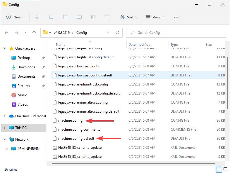 Copy-machine.config.default-and-machine.config-from-a-working-computer