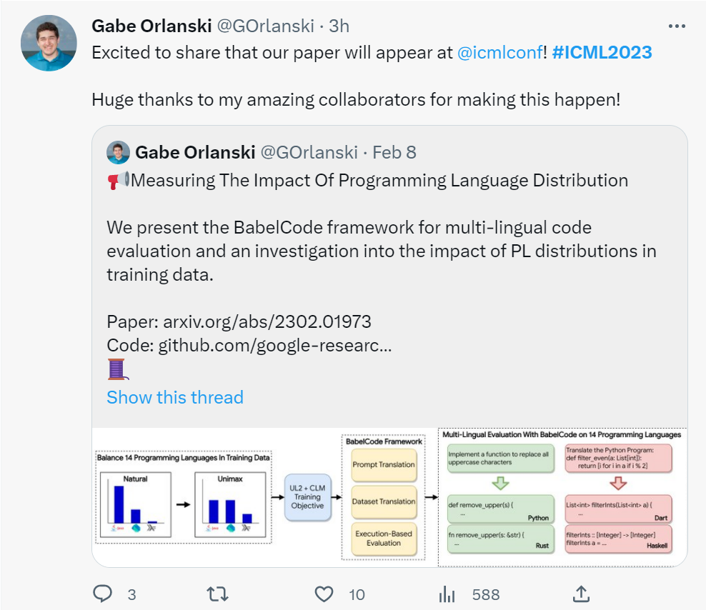 录用1827篇，接收率27.9%，ICML 2023接收结果公布
