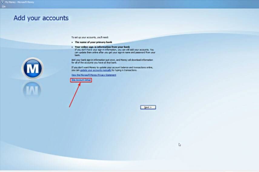 Launching-Microsoft-Money-step-5