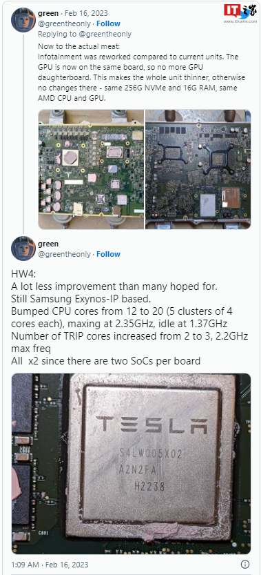 特斯拉自动驾驶硬件 4.0 实物拆解：增加雷达，提供更多摄像头