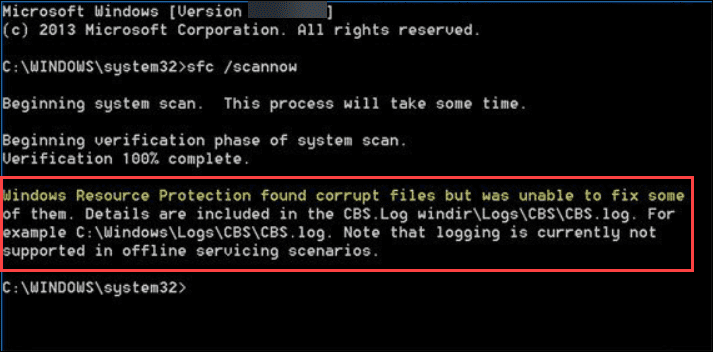 Windows 资源保护发现损坏文件：5 个修复