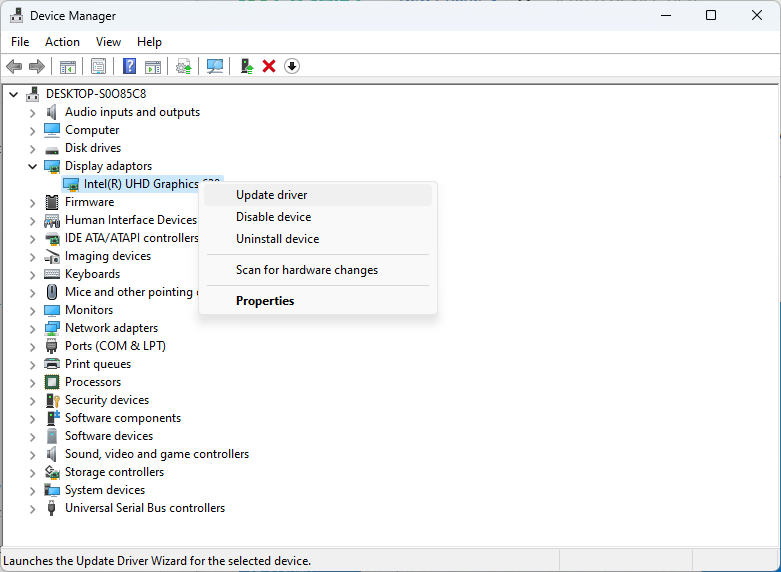 如何在 Windows 11 中更新显卡驱动程序
