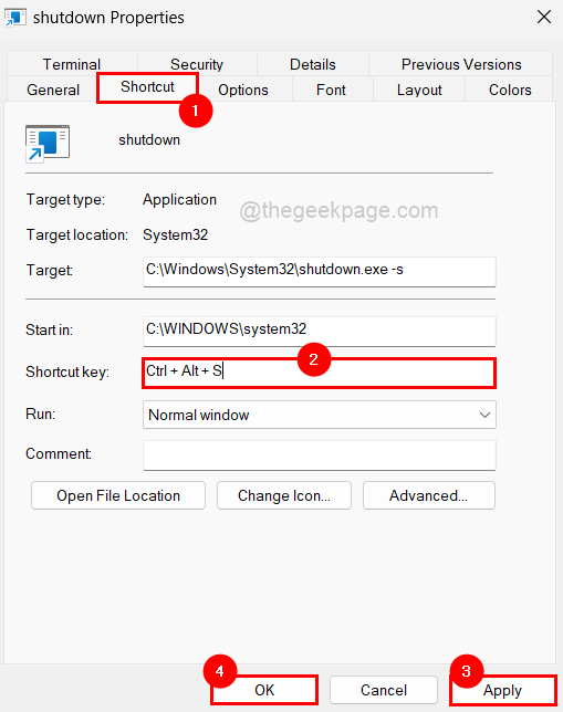 Windows 11 重启和关闭简易键盘快捷键