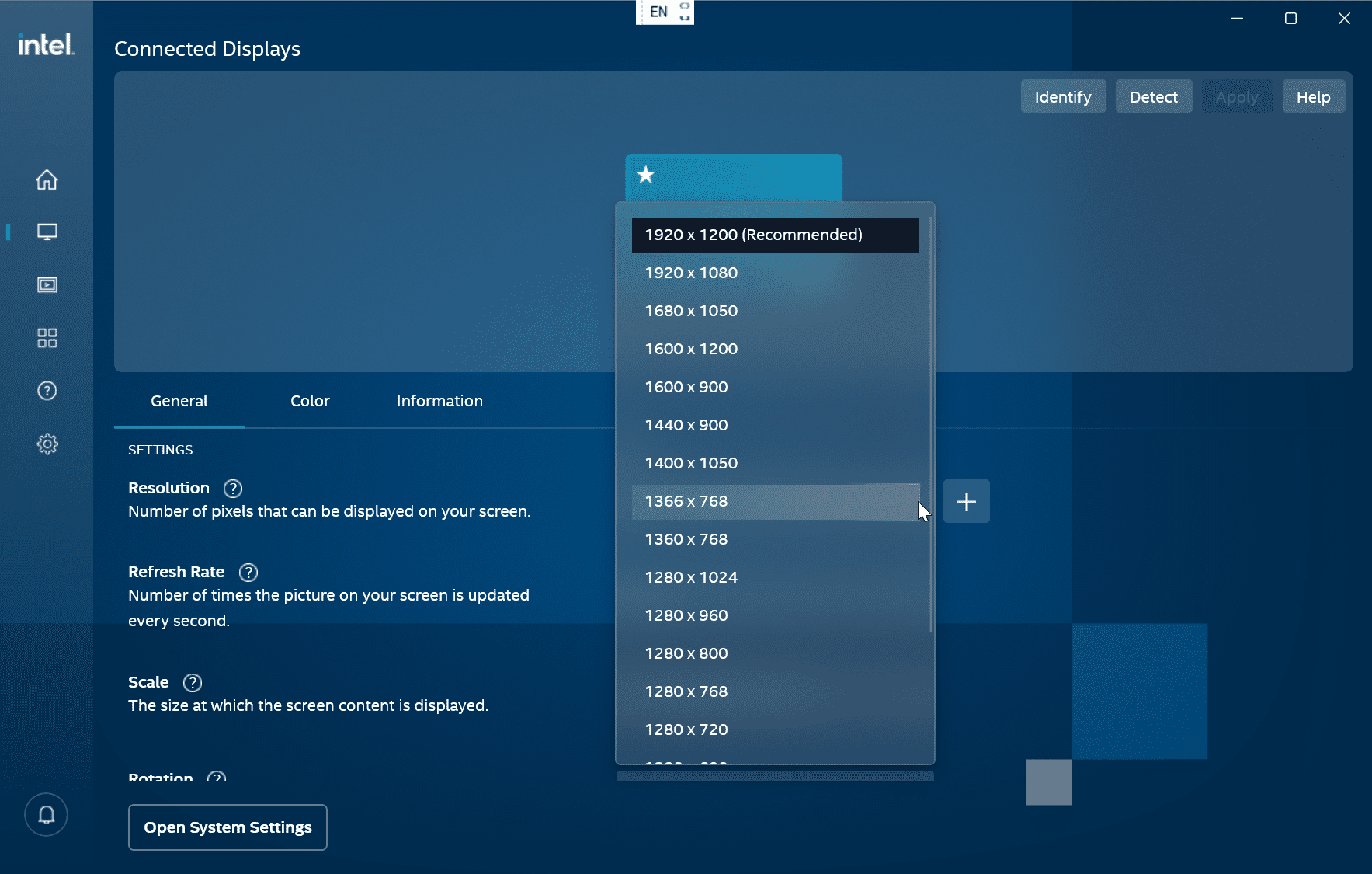 11-select-resolution-drop-down-menu