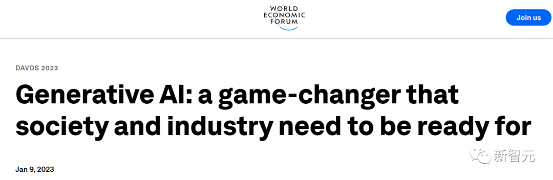 生成AI登上达沃斯论坛，OpenAI CEO发话称AI将迈向下一个纪元