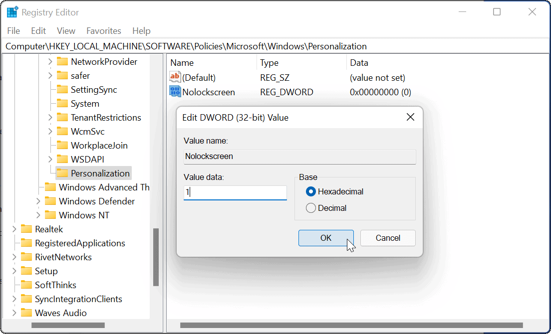 如何在 Windows 11 上禁用锁定屏幕