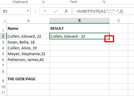 如何从 Excel 中的数字值和文本值中删除逗号