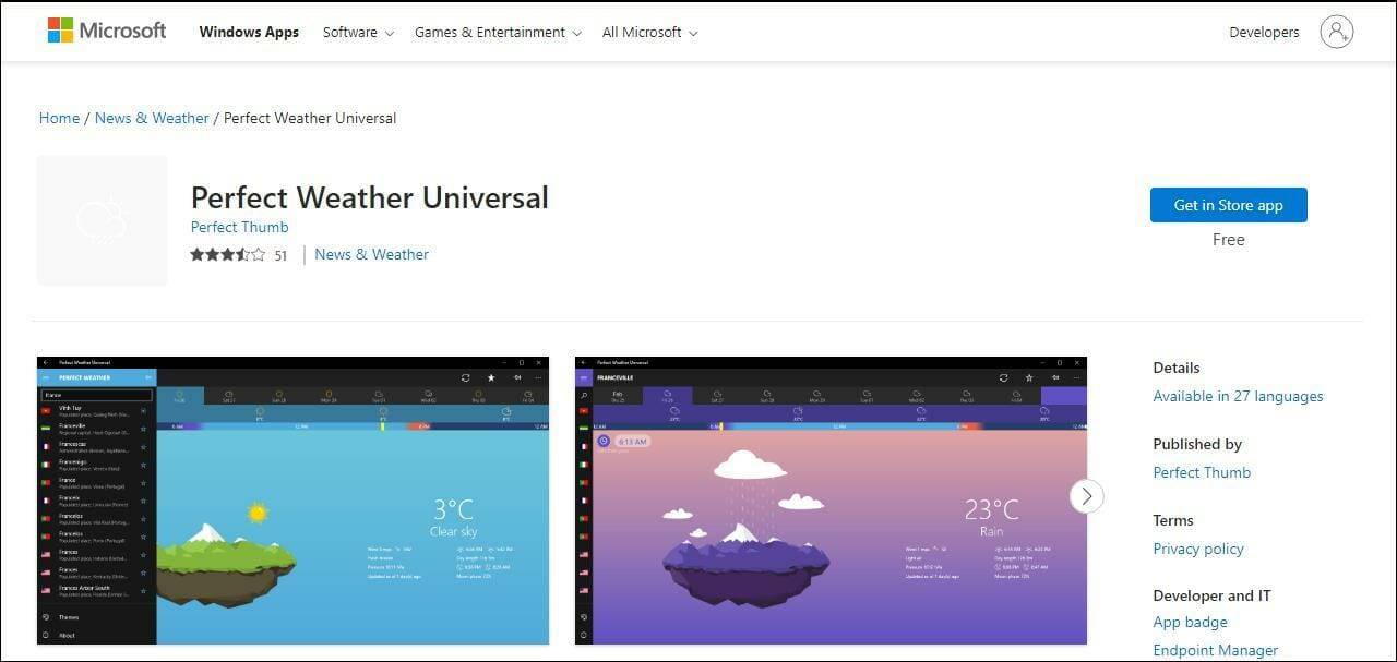 适用于 Windows 11 的 5 款最佳天气应用程序 [2022 年列表]