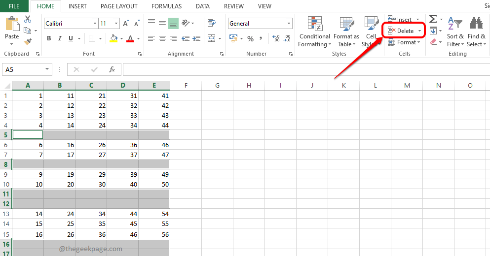 如何在 Microsoft Excel 中删除空白行:快速轻松