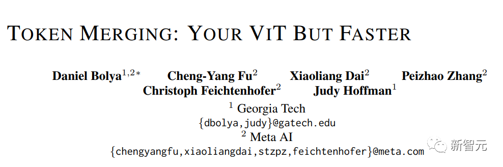 加速ViT模型新思路！Meta推出Token Merging，不靠剪枝靠合并