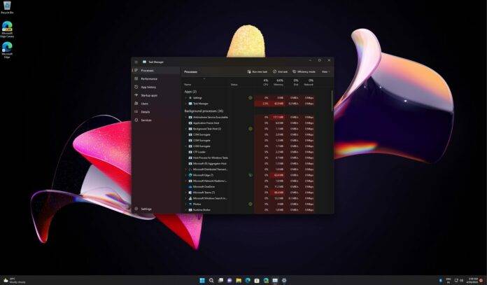Windows 11 Build 22610 动手:重新设计的任务管理器等
