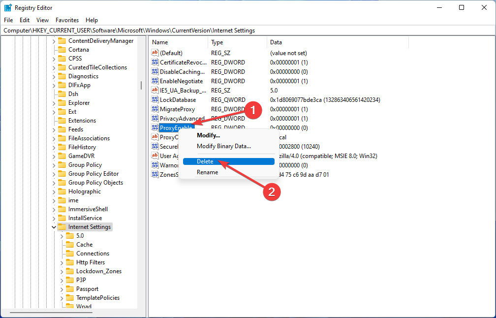 如何修复 Windows 11 代理错误 [快速修复]