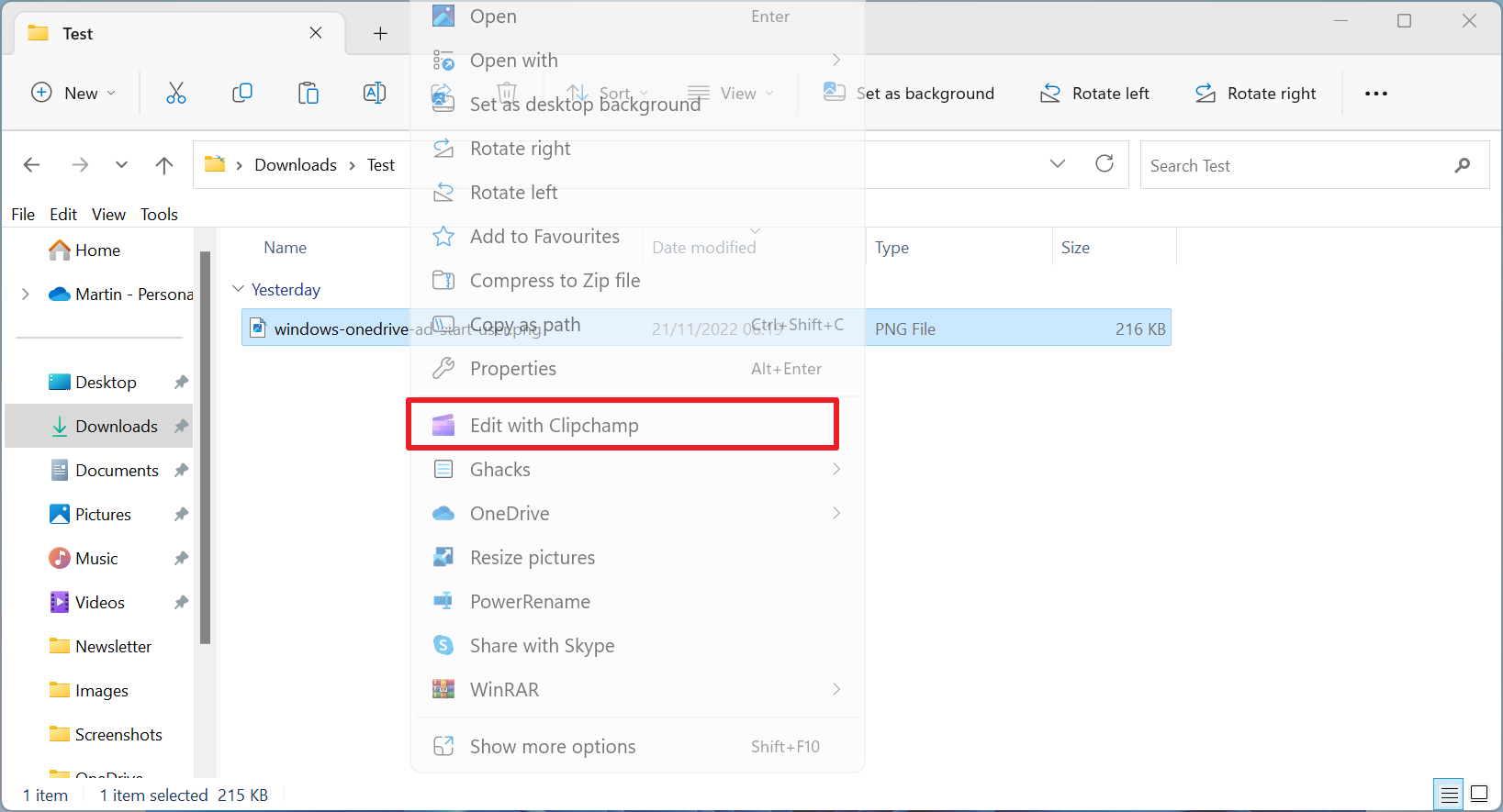 Windows 11：如何从文件资源管理器的上下文菜单中删除使用 Clipchamp 编辑