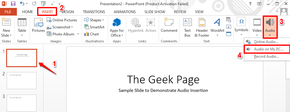 如何将音乐添加到 Microsoft PowerPoint 演示文稿