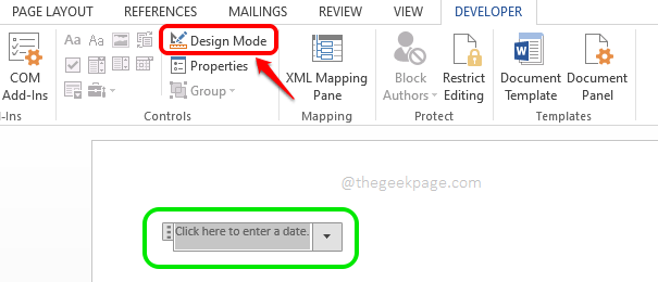 如何在 Microsoft Word 中插入日期选择器