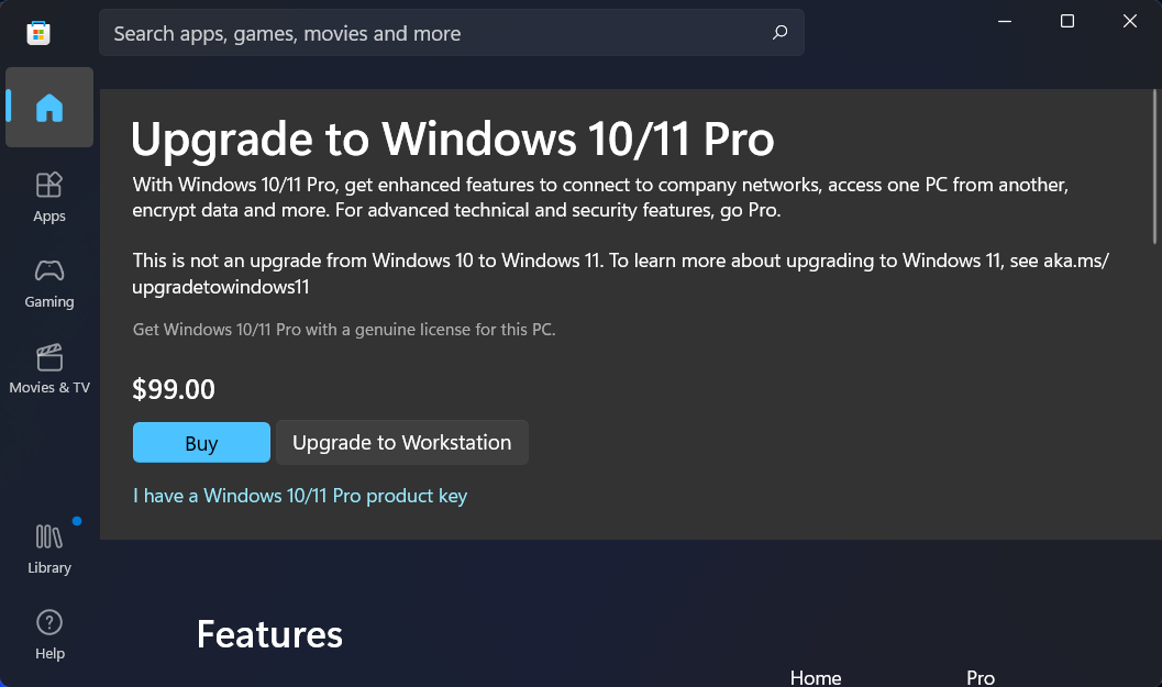 修复:Windows 11 激活错误 0xc004f213