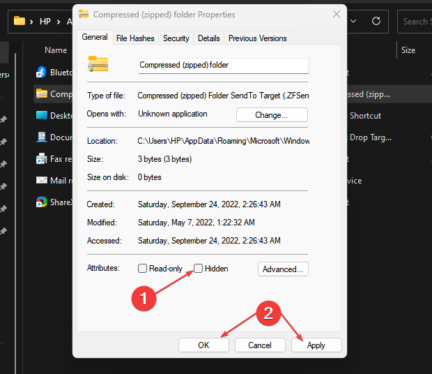 发送到Windows上缺少的压缩文件夹:简单修复