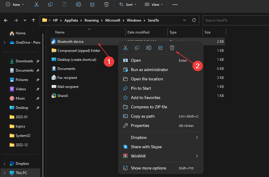 发送到Windows上缺少的压缩文件夹:简单修复