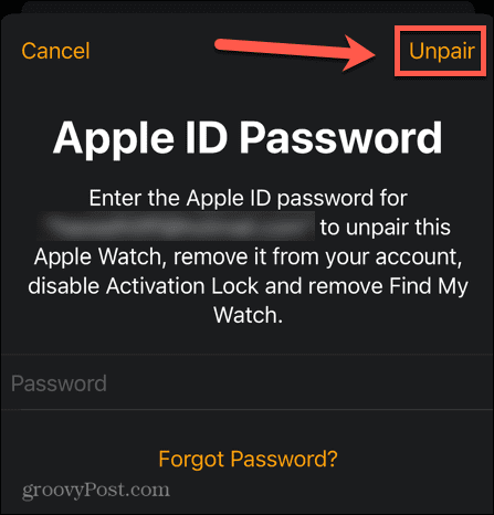 如何断开 Apple Watch 的连接
