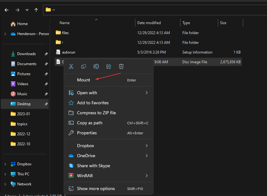 Mount-windows-bootable-media