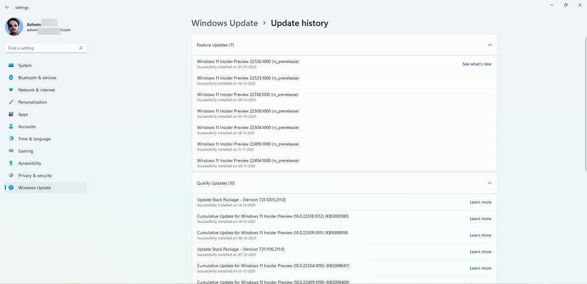 Windows 11 Build 22526 发布到 Insider Preview Dev Channel
