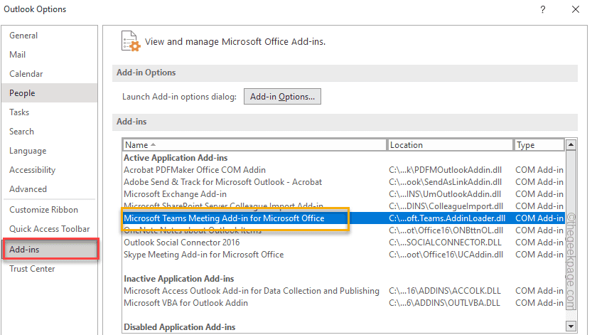 如何修复 Outlook 中缺少的 Microsoft Teams 插件
