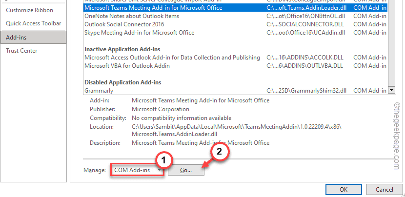 如何修复 Outlook 中缺少的 Microsoft Teams 插件
