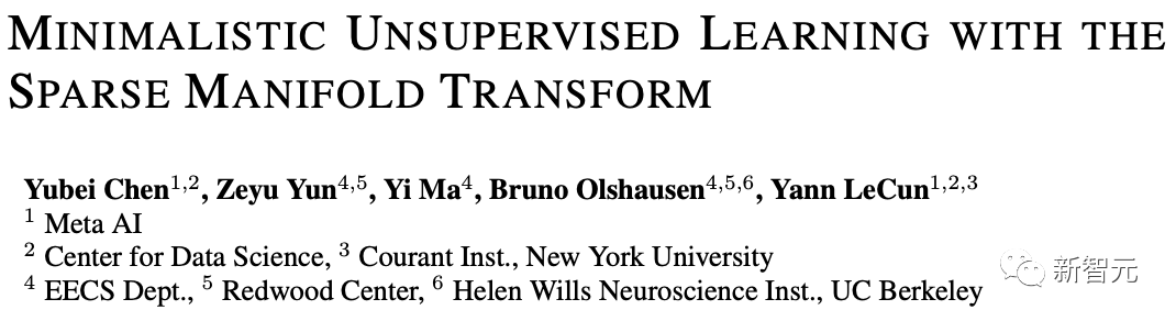稀疏模型最新进展！马毅+LeCun强强联手：「白盒」非监督式学习