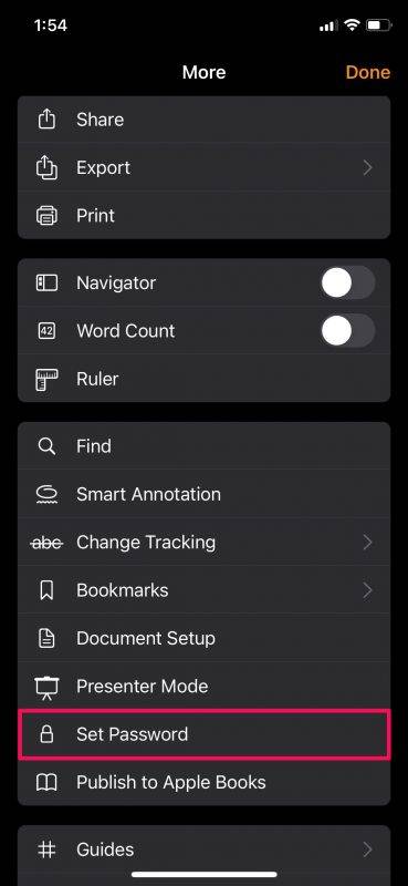 如何在 iPhone 和 iPad 上对页面、主题演讲和数字文档进行密码保护