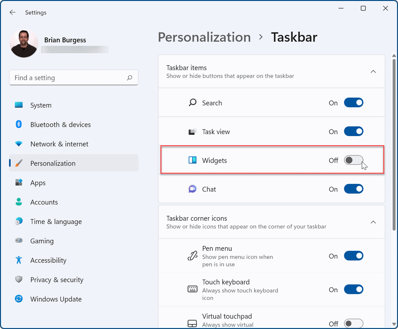 如何在 Windows 11 上删除天气小部件
