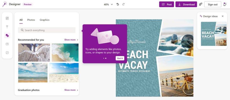 微软意外泄露了一款有趣的 Windows 11 新应用“Designer”